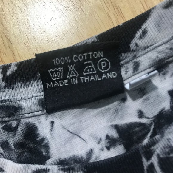 Thailand Women's Medium Elephant Print Tie Dye Crew Neck T Shirt "Land of Nature - Picture 11 of 13